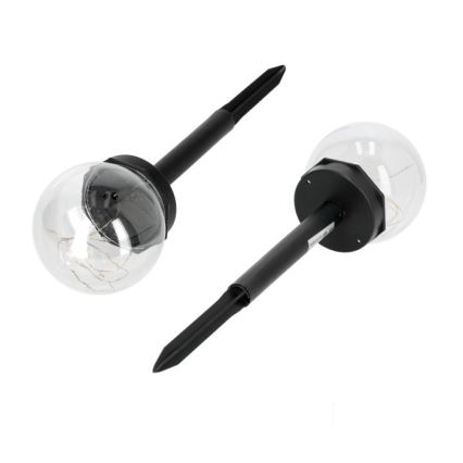 Lampa solarna LED GLEAM LED/1,2V 3000K IP44 40 mAh przezroczysta/czarna