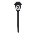 Lampa solarna LED LAWN, 1,2 V, 100 mAh, 3000 K, 44 cm, IP44, czarna