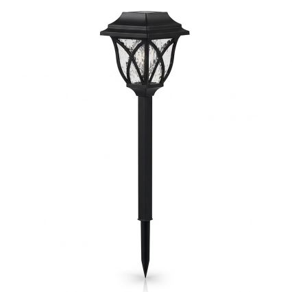 Lampa solarna LED LAWN, 1,2 V, 100 mAh, 3000 K, 44 cm, IP44, czarna