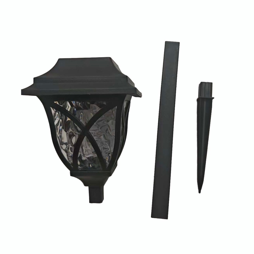 Lampa solarna LED LAWN, 1,2 V, 100 mAh, 3000 K, 44 cm, IP44, czarna
