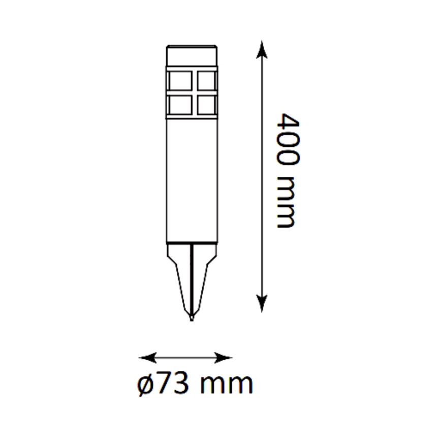 Lampa solarna LED MARK LED/1,2V 200 mAh IP44