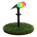 Lampa solarna LED RGB 2 w 1 LED/3,7V 1200 mAh IP54 czarna