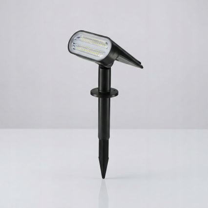 Lampa solarna LED RGB 2 w 1 LED/3,7V 1200 mAh IP54 czarna