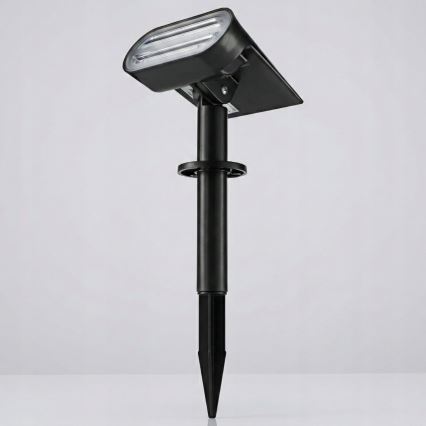 Lampa solarna LED RGB 2 w 1 LED/3,7V 1200 mAh IP54 czarna