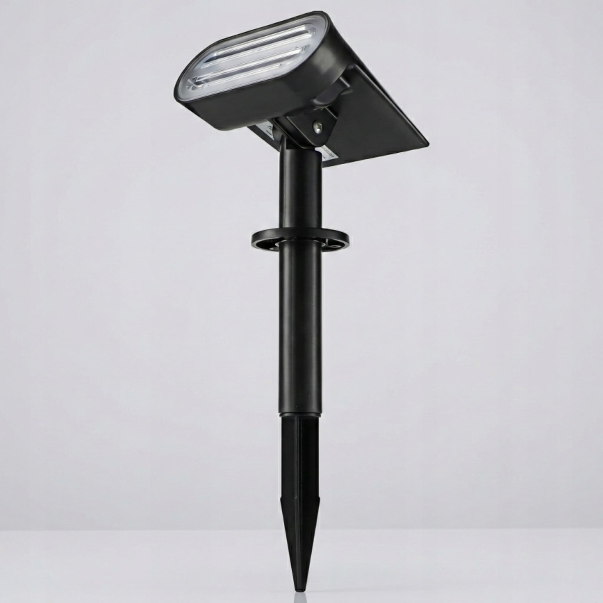 Lampa solarna LED RGB 2 w 1 LED/3,7V 1200 mAh IP54 czarna