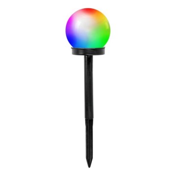 Lampa solarna LED RGB z czujnikiem SPHERE LED/1,2V IP44 40 mAh śr. 10 cm