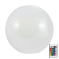 Lampa solarna LED RGBW BALL LED/3,7V 1500 mAh śr. 40 cm IP65 + pilot zdalnego sterowania