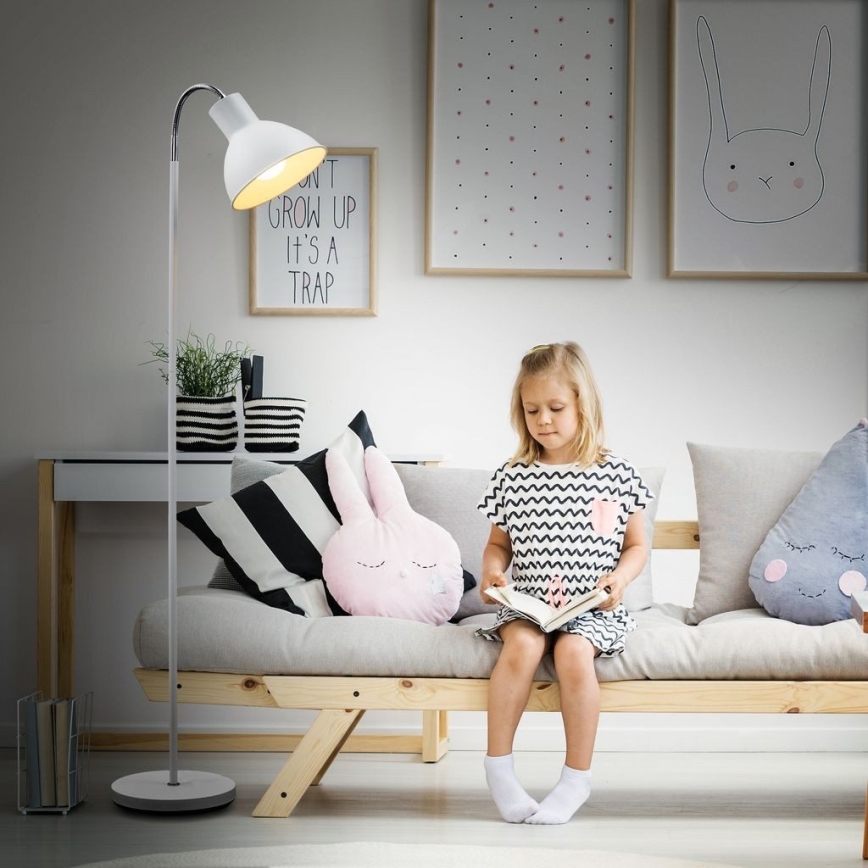 Lampa stojąca 1xE27/25W/230V biała