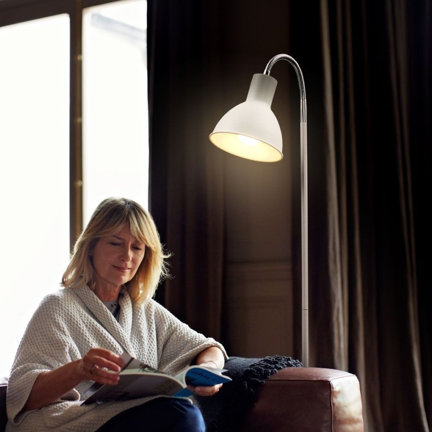 Lampa stojąca 1xE27/25W/230V biała