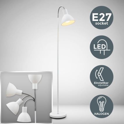 Lampa stojąca 1xE27/25W/230V biała