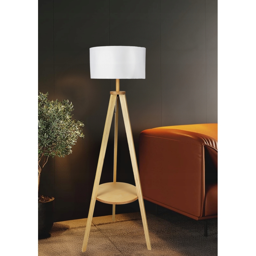 Lampa stojąca 1xE27/40W/230V biała