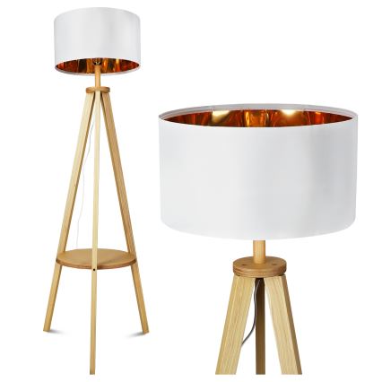 Lampa stojąca 1xE27/40W/230V biała