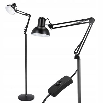 Lampa stojąca 1xE27/40W/230V czarna
