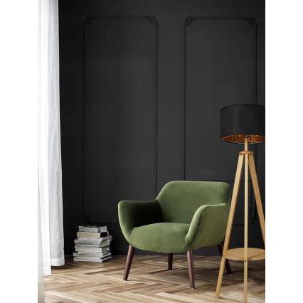 Lampa stojąca 1xE27/40W/230V czarna