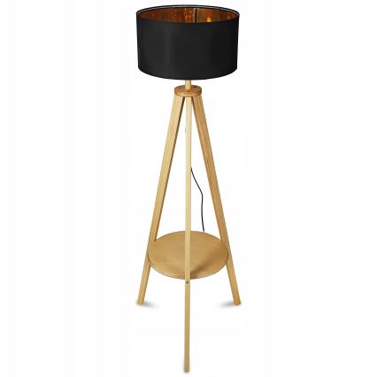 Lampa stojąca 1xE27/40W/230V czarna