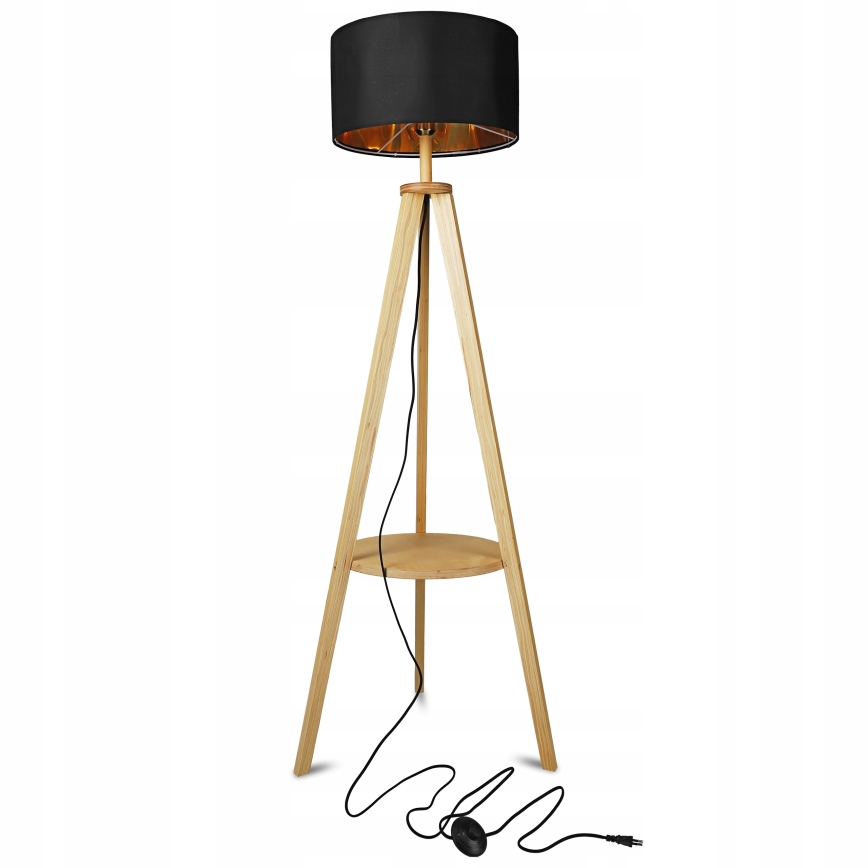 Lampa stojąca 1xE27/40W/230V czarna