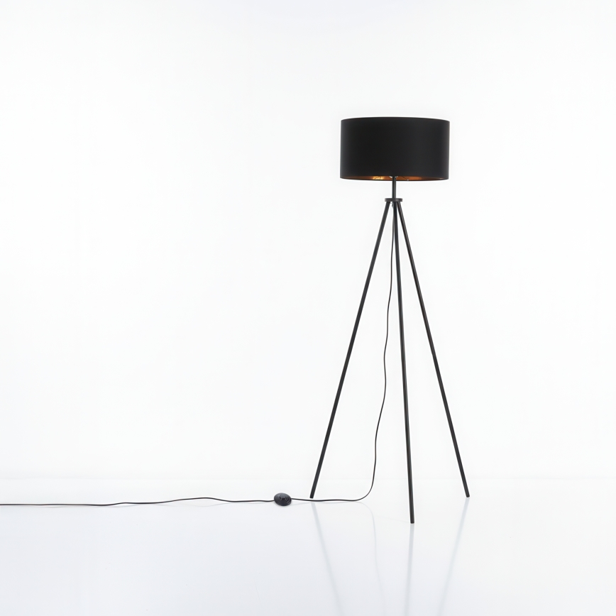 Lampa stojąca 1xE27/40W/230V czarna