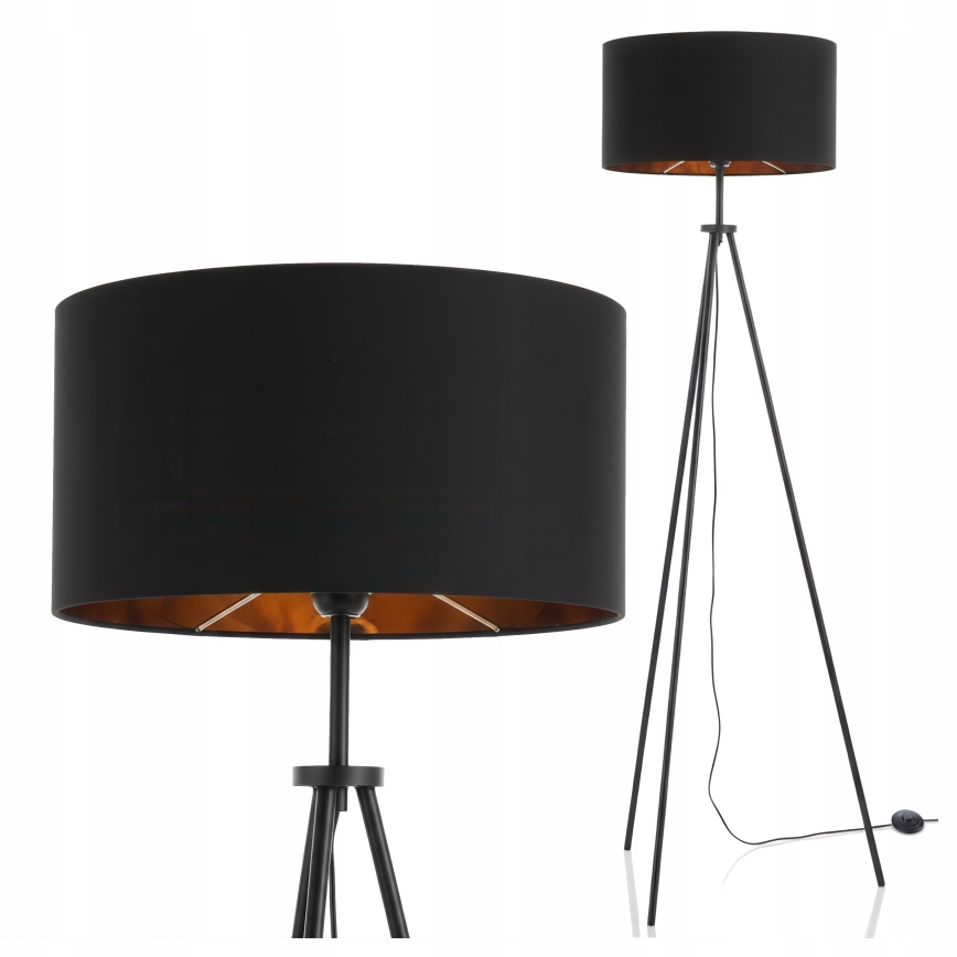 Lampa stojąca 1xE27/40W/230V czarna