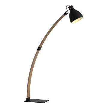 Lampa stojąca 1xE27/60W/230V jesion/czarny