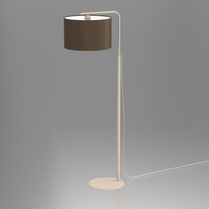 Lampa stojąca ARDEN 1xE27/15W/230V beżowa/brązowa