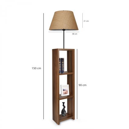 Lampa stojąca AYD, 1x E27, 40W, 230V, brązowa