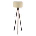 Lampa stojąca AYD 1xE27/40W/230V beżowa/brązowa