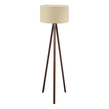 Lampa stojąca AYD 1xE27/40W/230V beżowa/brązowa