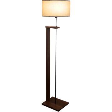 Lampa stojąca AYD 1xE27/40W/230V beżowa/brązowa