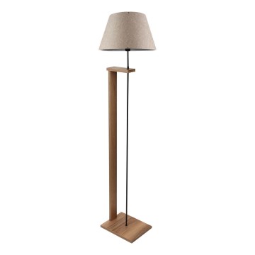 Lampa stojąca AYD 1xE27/40W/230V beżowa/brązowa