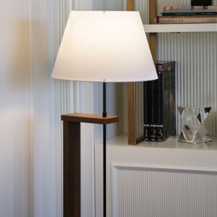Lampa stojąca AYD 1xE27/40W/230V beżowa/brązowa