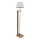 Lampa stojąca AYD 1xE27/40W/230V biała/brązowa