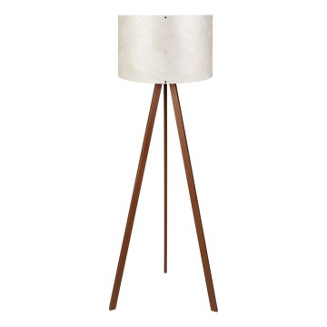 Lampa stojąca AYD 1xE27/40W/230V biała/brązowa