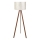 Lampa stojąca AYD 1xE27/40W/230V biała/brązowa
