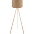Lampa stojąca AYD 1xE27/40W/230V brązowa/beżowa