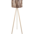 Lampa stojąca AYD 1xE27/40W/230V brązowa/beżowa