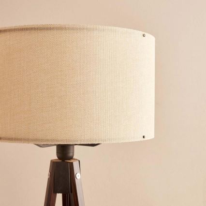 Lampa stojąca AYD 1xE27/40W/230V brązowa/beżowa