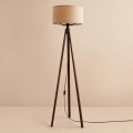 Lampa stojąca AYD 1xE27/40W/230V brązowa/beżowa