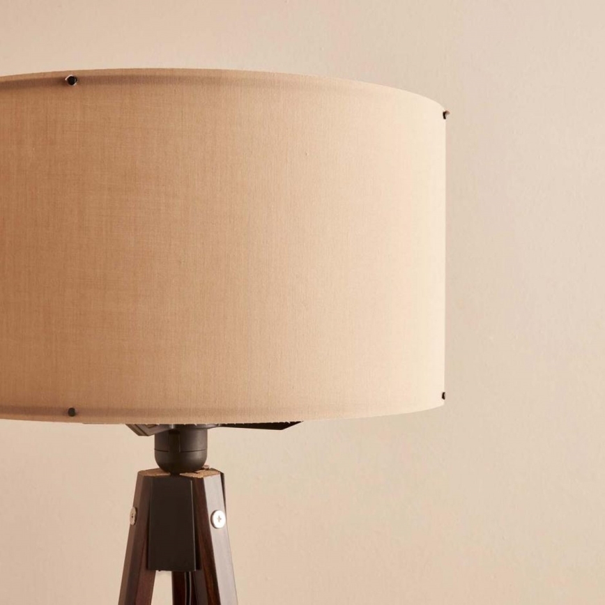 Lampa stojąca AYD 1xE27/40W/230V brązowa/beżowa
