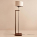 Lampa stojąca AYD 1xE27/40W/230V brązowa/beżowa