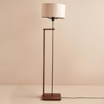 Lampa stojąca AYD 1xE27/40W/230V brązowa/beżowa