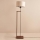 Lampa stojąca AYD 1xE27/40W/230V brązowa/beżowa