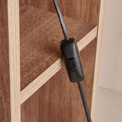Lampa stojąca AYD 1xE27/40W/230V brązowa/biała