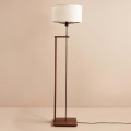 Lampa stojąca AYD 1xE27/40W/230V brązowa/biała