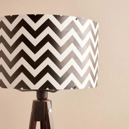 Lampa stojąca AYD 1xE27/40W/230V brązowa/czarna/biała