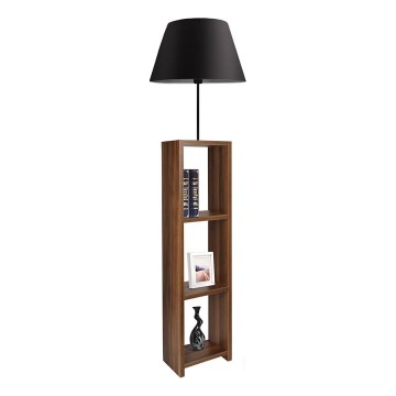 Lampa stojąca AYD 1xE27/40W/230V brązowa/czarna