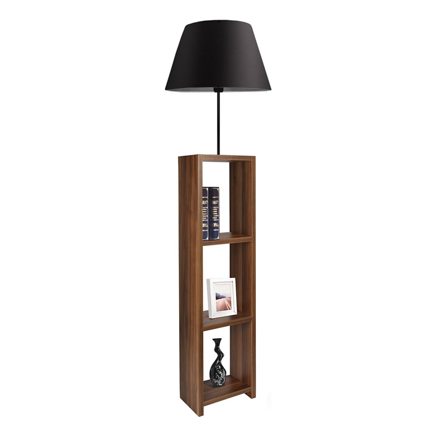 Lampa stojąca AYD 1xE27/40W/230V brązowa/czarna