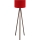 Lampa stojąca AYD 1xE27/40W/230V brązowa/czerwona