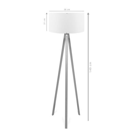 Lampa stojąca AYD 1xE27/40W/230V brązowa/czerwona