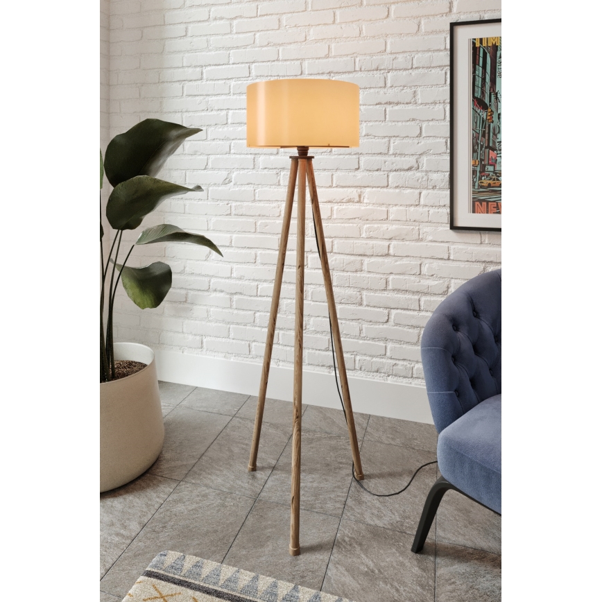 Lampa stojąca AYD 1xE27/40W/230V brązowa