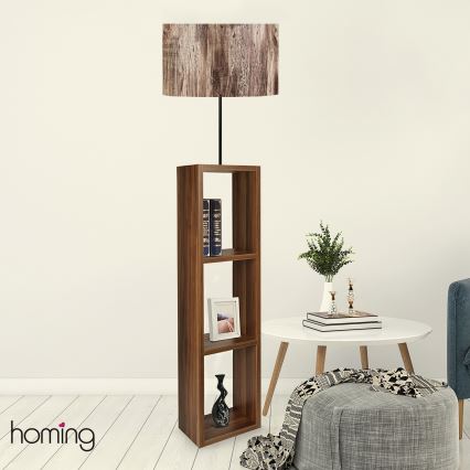 Lampa stojąca AYD 1xE27/40W/230V brązowa